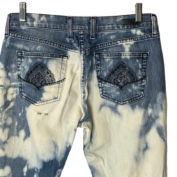 Lucky Brand Jeans Bleach Distressed Henna Sweet N Low Jeans, Size 6/28 - Picture 5 of 10